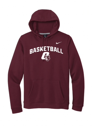 Custom Apparel - Screen Printing - CMS Girls Basketball - Adult Unisex Maroon Nike Hoodie - CMS Girls Basketball 2025 - 17002