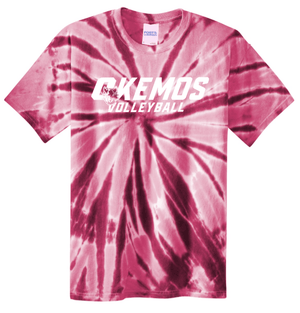Custom Printed Apparel | CMS Volleyball 2025 - Youth Tie Dye T-Shirt - CMS Volleyball - 18294