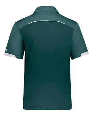 Custom Apparel - Screen Printing - College of Education | Dark Green Russell Athletic Legend Polo - Polo - MSU | College of Education 15182