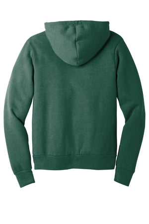 Custom Apparel - Screen Printing - College of Education | Green Bella Canvas Fleece Pullover Hoodie - Hooded Sweatshirt - MSU | College of Education 15182