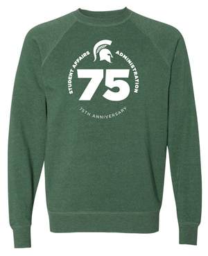 Custom Apparel - Screen Printing - College of Education | Green Raglan Sweatshirt - T-shirt - MSU | College of Education 15182