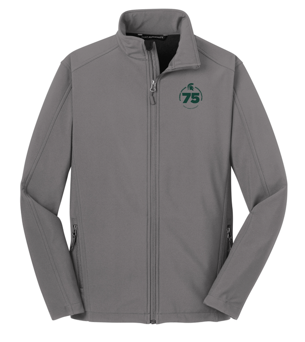 Custom Apparel - Screen Printing - College of Education | Grey Soft Shell Jacket - Jacket - MSU | College of Education 15182