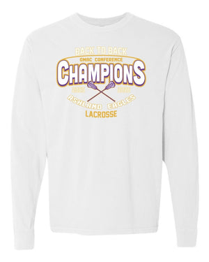 Custom Printed Apparel | Comfort Colors Unisex Adult Long Sleeve - Ashland University Lacrosse - Ashland University Lacrosse Q-00049