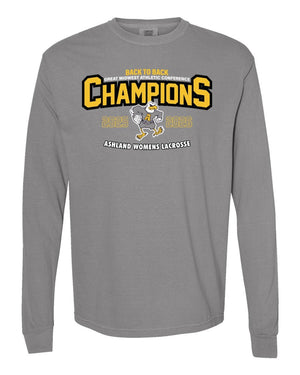 Ashland University Lacrosse Long Sleeve Grey front view