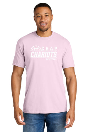 CHAP Chariots Basketball T-Shirt Blossom front view