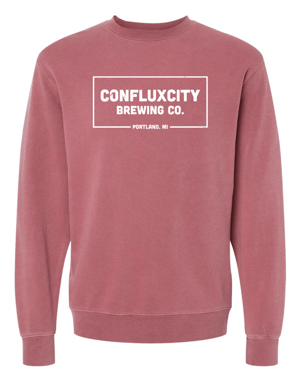 Custom Apparel - Screen Printing - ConfluxCity 2024 - Mid - weight Crewneck Sweatshirt - ConfluxCity 2024 - 15367