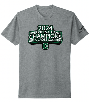 Custom Apparel - Screen Printing - Coopersville 24 XC Girls Champions - Unisex T-Shirt - Coopersville 24 XC Girls Champions - 16865