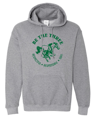 Custom Apparel - Screen Printing - Coopersville - Be the Three - Adult Heavy Blend Hoodie (Forest / Dark Grey) - Coopersville - Be the Three - 16774
