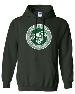 Custom Apparel - Screen Printing - Coopersville - Be The Three - Adult Heavy Blend Hoodie (Forest / Graphite) - Coopersville - Be the Three - 16774