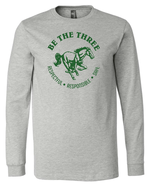 Custom Printed Apparel | Coopersville "Be The Three" Fall 2025 - Adult Long Sleeve Word Design (MULTIPLE COLOR OPTIONS) - Coopersville "Be The Three" F25 - 18612