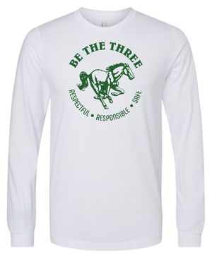 Custom Printed Apparel | Coopersville "Be The Three" Fall 2025 - Adult Long Sleeve Word Design (MULTIPLE COLOR OPTIONS) - Coopersville "Be The Three" F25 - 18612