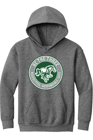 Custom Apparel - Screen Printing - Coopersville - Be The Three - Youth Heavy Blend Hoodie ( Forest / Graphite) - Coopersville - Be the Three - 16774