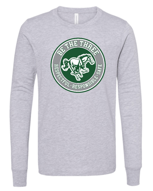 Custom Apparel - Screen Printing - Coopersville - Be The Three - Youth Long Sleeve T-Shirt - Coopersville - Be the Three - 16774