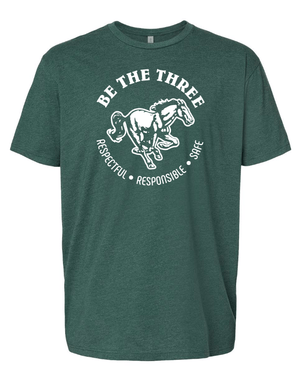 Custom Apparel - Screen Printing - Coopersville - Be the Three - Youth T-Shirt (Forest Green) - Coopersville - Be the Three - 16774