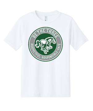 Custom Apparel - Screen Printing - Coopersville - Be The Three - Youth T-Shirt (Forest / White/ Pink / Grey) - Coopersville - Be the Three - 16774