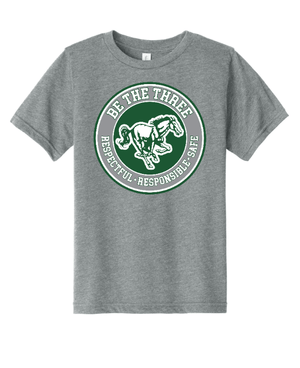 Custom Apparel - Screen Printing - Coopersville - Be The Three - Youth T-Shirt (Forest / White/ Pink / Grey) - Coopersville - Be the Three - 16774