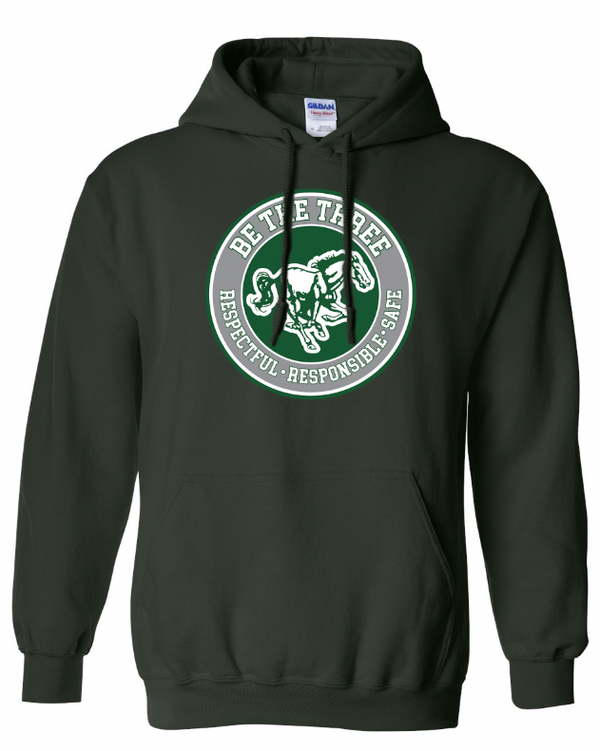 Coopersville - Be The Three - Adult Heavy Blend Hoodie (Forest / Graphite)