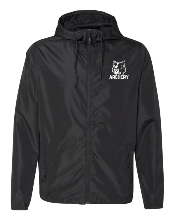 Custom Apparel - Screen Printing - Copy of Okemos Archery - Unisex Adult Full Zip Windbreaker - Okemos Archery - 15463