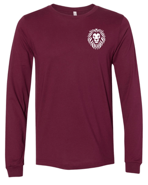 Custom Printed Apparel | Coram Deo Fall 2025 - Adult Long Sleeve Tee (Royal/Maroon) - Coram Deo Fall 2025 - 18452