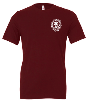 Custom Printed Apparel | Coram Deo Fall 2025 - Adult T-Shirt (Royal/Maroon) - Coram Deo Fall 2025 - 18452