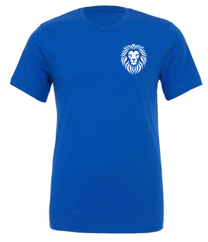 Custom Printed Apparel | Coram Deo Fall 2025 - Adult T-Shirt (Royal/Maroon) - Coram Deo Fall 2025 - 18452
