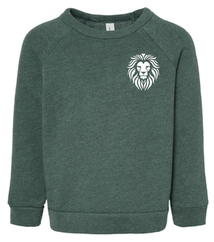 Custom Printed Apparel | Coram Deo Fall 2025 - Toddler Crewneck Sweatshirt (Navy/Forest Green) - Coram Deo Fall 2025 - 18452