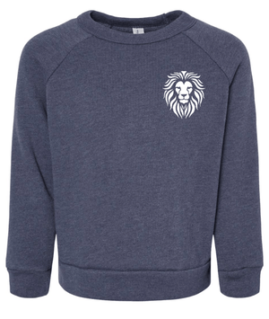 Custom Printed Apparel | Coram Deo Fall 2025 - Toddler Crewneck Sweatshirt (Navy/Forest Green) - Coram Deo Fall 2025 - 18452