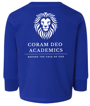 Custom Printed Apparel | Coram Deo Fall 2025 - Toddler Royal Long Sleeve Tee - Coram Deo Fall 2025 - 18452