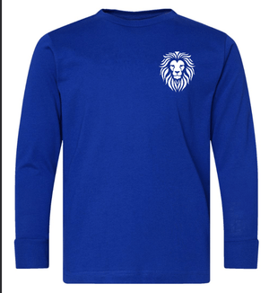 Custom Printed Apparel | Coram Deo Fall 2025 - Youth Royal Long Sleeve Tee - Coram Deo Fall 2025 - 18452