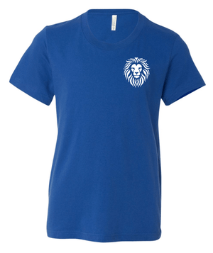 Custom Printed Apparel | Coram Deo Fall 2025 - Youth T-Shirt (Royal/Maroon) - Coram Deo Fall 2025 - 18452