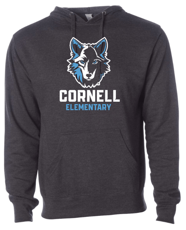 Custom Apparel - Screen Printing - Cornell Elementary School - Unisex Adult Hooded Sweatshirt - Hooded Sweatshirt - Cornell Elementary School - 14821