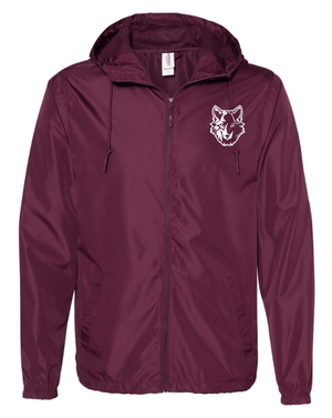 Custom Apparel - Screen Printing - Cornell Elementary Summer 2025 - Adult Lightweight Windbreaker Jacket **Maroon / Black** - Cornell Summer 2025 - 17926