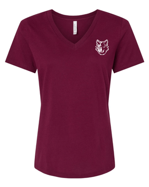 Custom Apparel - Screen Printing - Cornell Elementary Summer 2025 - Women's Relaxed Jersey V - Neck Tee - Cornell Summer 2025 - 17926