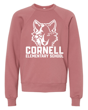 Custom Apparel - Screen Printing - Cornell Elementary Summer 2025 - Youth Fleece Crewneck Sweatshirt - Cornell Summer 2025 - 17926