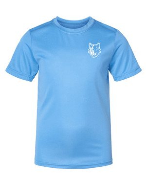 Custom Apparel - Screen Printing - Cornell Elementary Summer 2025 - Youth Performance T-Shirt **Columbia Blue / Black** - Cornell Summer 2025 - 17926