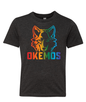 Custom Apparel - Screen Printing - Cornell Elementary Summer 2025 - Youth Triblend T-Shirt **Rainbow Wolf Design** - Cornell Summer 2025 - 17926