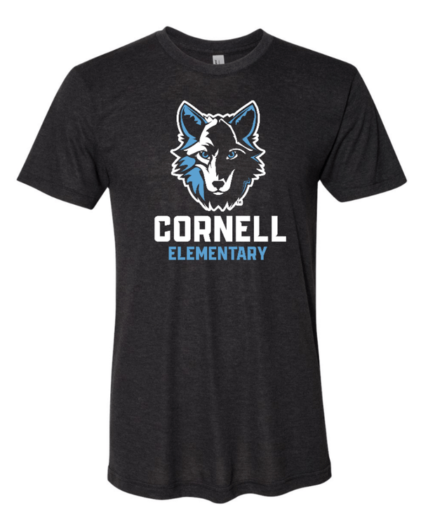 Custom Apparel - Screen Printing - Cornell Winter 2023 - Adult Unisex Triblend Track Tee - Cornell Winter 2023 - 14959