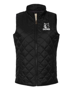 Custom Apparel - Screen Printing - Cornell Winter 2023 - Women's Vintage Diamond Quilted Vest - Cornell Winter 2023 - 14959