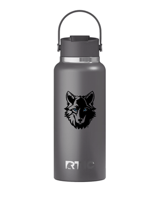 Custom Printed Apparel | Cornell Winter 2025 - 32 oz. Insulated Flip Top Water Bottle (Graphite/Tan) - Cornell Winter 2025 - 18595