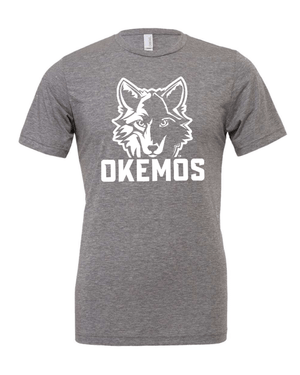 Custom Printed Apparel | Cornell Winter 2025 - Adult Unisex Okemos Triblend T-Shirt (Blue/Grey) - Cornell Winter 2025 - 18595