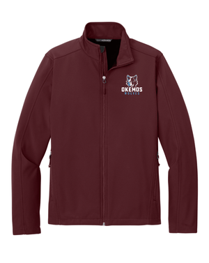 Custom Printed Apparel | Cornell Winter 2025 - Adult Unisex Soft Shell Jacket (Maroon/Black) - Cornell Winter 2025 - 18595