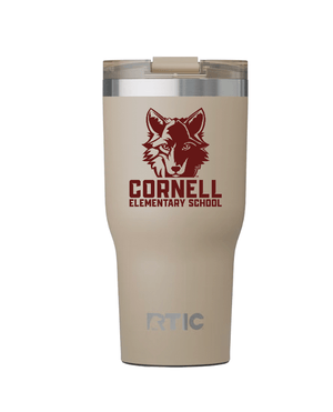 Custom Printed Apparel | Cornell Winter 2025 - Insulated Tumbler (Graphite/Tan) - Cornell Winter 2025 - 18595
