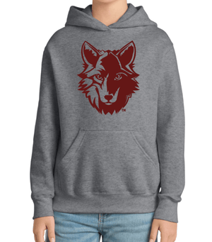 Custom Printed Apparel | Cornell Winter 2025 - Youth Grey Hoodie - Cornell Winter 2025 - 18595