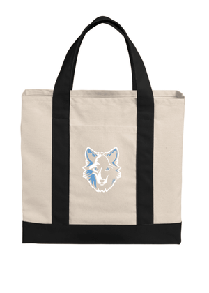 Custom Printed Apparel | Cotton Canvas Two-Tone Tote Bag | Cornell Elementary - Cornell - 19720