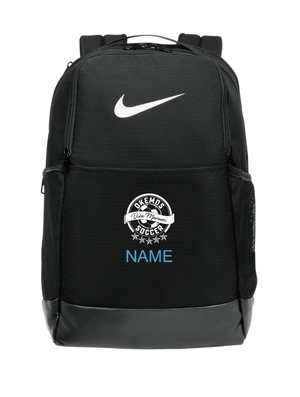 Custom Printed Apparel | Custom Backpack - Black Nike | Okemos Girls Soccer - Okemos Soccer - 19319