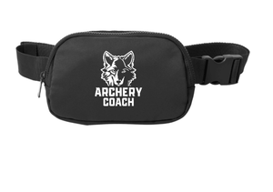 Custom Printed Apparel | Custom Belt Bag - Black | Okemos Archery Coaches - Okemos Archery Coaches - 19146