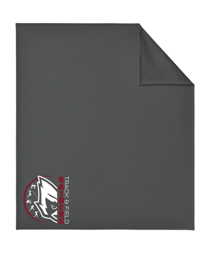 Custom Printed Apparel | Custom Blanket - Charcoal | Portland MS Track & Field - Portland MS T&F - 19117