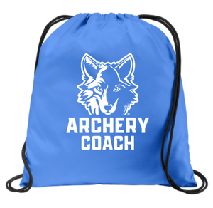 Custom Printed Apparel | Custom Drawstring Bag | Okemos Archery Coaches - Okemos Archery Coaches - 19146