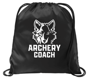 Custom Printed Apparel | Custom Drawstring Bag | Okemos Archery Coaches - Okemos Archery Coaches - 19146