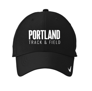 Custom Printed Apparel | Custom Hat - Black Nike Dri - FIT | Portland MS Track & Field - Portland MS T&F - 19117